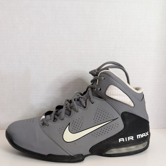 NIKE AIR MAX FULL COURT HIGH TOP BASKETBALL sneakers SIZE 9 or 42.5EU GRAY - Picture 5 of 15